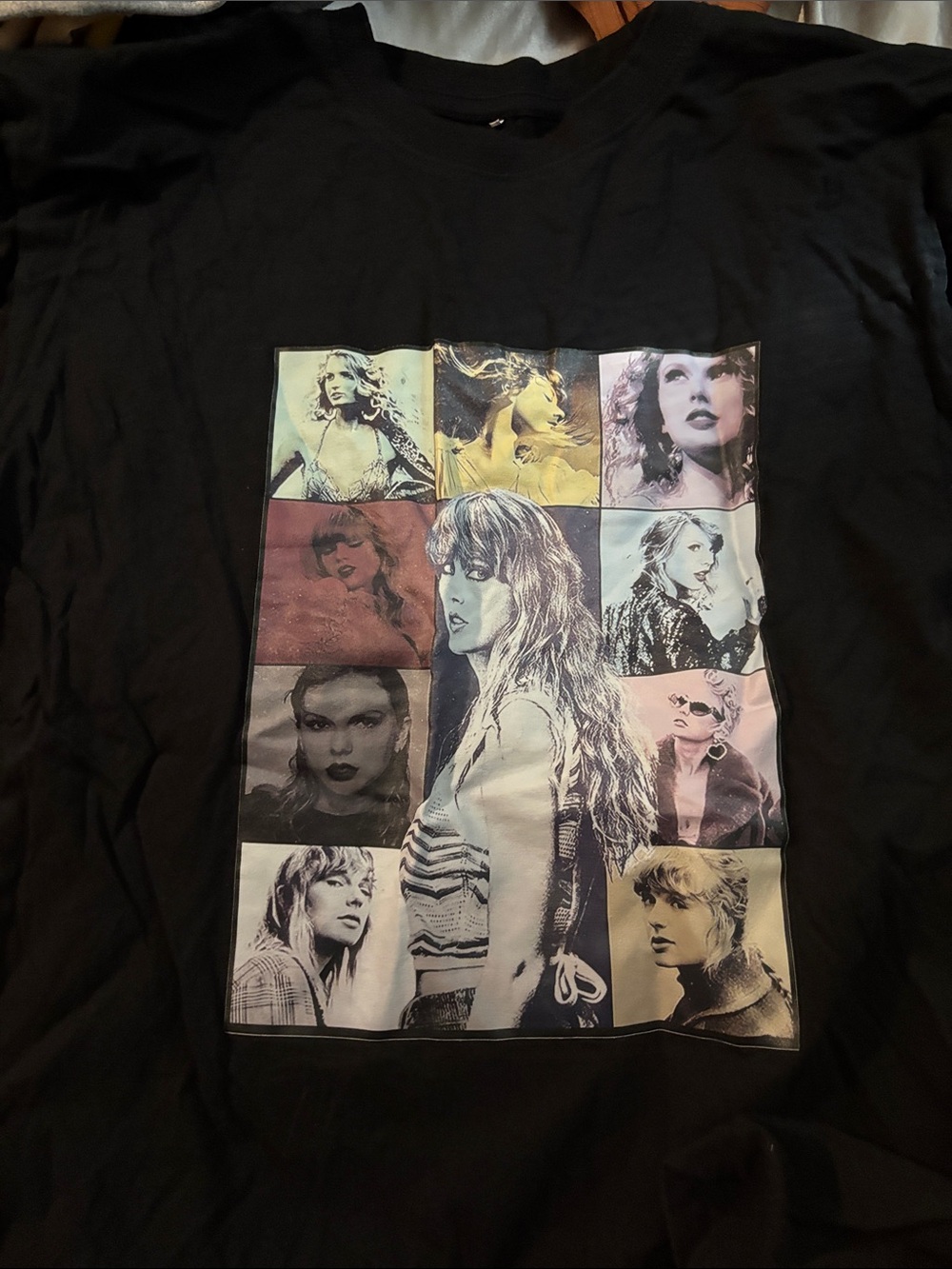 Taylor Swift Black Short Sleeve Photo Grid Tee